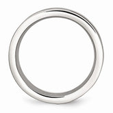 Stainless Steel Brown IP-Plated Wedding Band with Diamonds, Engravable & Polished Finish